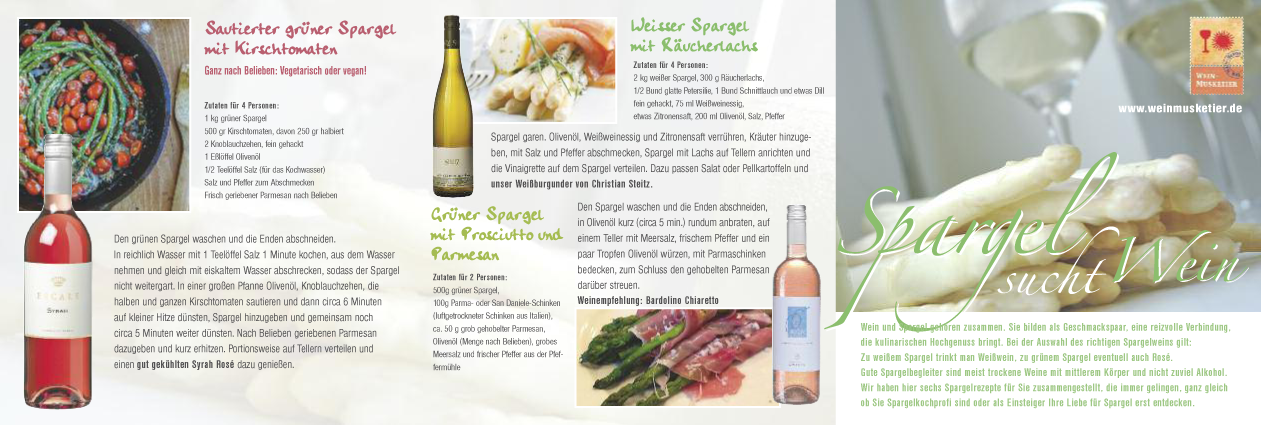 Einfache Spargelrezepte zum Wein