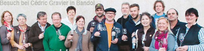 Besuch auf Domaine La Suffrene in Bandol Das Wein-Musketier Team zu Besuch bei Cédric Gravier 'Domaine La Suffrene' in Bandol